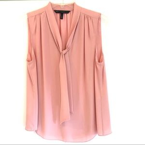 WHBM V Neck Tie Blouse NWOT